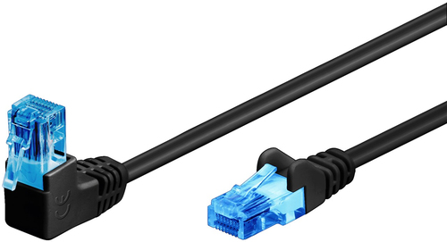 0,25m Patchkabel Cat6, S/FTP, schwarz, Kupfer, Goobay 0,25m Patchkabel Cat6, S/FTP, schwarz, Kupfer, Goobay