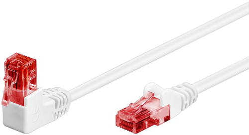 10m Patchkabel Cat6, U/UTP, weiß, rot, Kupferverkleidetes Aluminium (CCA), Goobay 10m Patchkabel Cat6, U/UTP, weiß, rot, Kupferverkleidetes Aluminium (CCA), Goobay