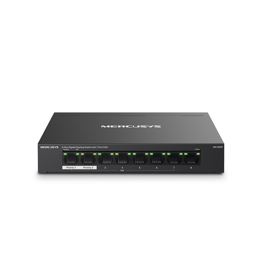 Mercusys MS108GP Managed Switch&comma; 8x RJ-45&comma; PoE