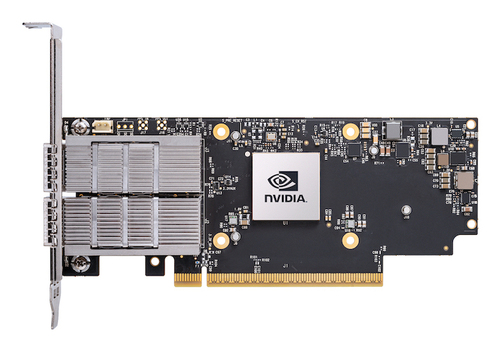 Nvidia ConnectX-7&comma; Faser&comma; 200000 Mbit&sol;s&comma; schwarz&comma; grau
