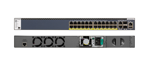 NETGEAR GSM4328PB Managed Switch&comma; 24x RJ-45&comma; Backplane&colon; 128 Gbit&sol;s&comma; PoE