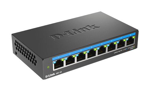 D-Link 8-Port 2.5G Multi-Gigabit Desktop Switch D-Link 8-Port 2.5G Multi-Gigabit Desktop Switch