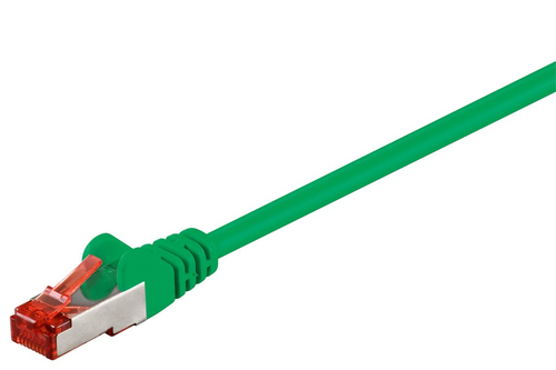 0,25m Patchkabel Cat6, S/FTP, grün, Kupferverkleidetes Aluminium (CCA), Goobay 0,25m Patchkabel Cat6, S/FTP, grün, Kupferverkleidetes Aluminium (CCA), Goobay