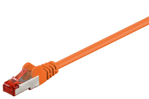 10m Patchkabel Cat6, S/FTP, orange, Kupferverkleidetes Aluminium (CCA), Goobay 10m Patchkabel Cat6, S/FTP, orange, Kupferverkleidetes Aluminium (CCA), Goobay