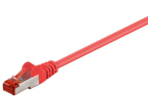 3m Patchkabel Cat6, S/FTP, rot, Kupferverkleidetes Aluminium (CCA), Goobay 3m Patchkabel Cat6, S/FTP, rot, Kupferverkleidetes Aluminium (CCA), Goobay
