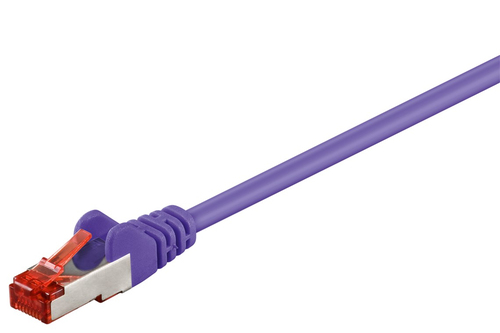 5m Patchkabel Cat6, S/FTP, violett, Kupferverkleidetes Aluminium (CCA), Goobay 5m Patchkabel Cat6, S/FTP, violett, Kupferverkleidetes Aluminium (CCA), Goobay