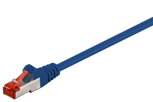 7,5m Patchkabel Cat6, S/FTP, blau, Kupferverkleidetes Aluminium (CCA), Goobay 7,5m Patchkabel Cat6, S/FTP, blau, Kupferverkleidetes Aluminium (CCA), Goobay