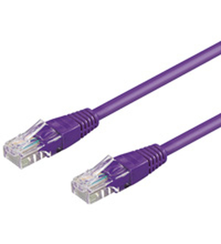1&comma;5m Patchkabel Cat5&comma; violett&comma; Goobay