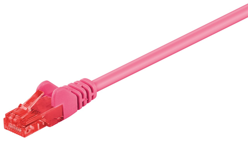1,5m Patchkabel Cat6, U/UTP, magenta, Kupferverkleidetes Aluminium (CCA), Goobay 1,5m Patchkabel Cat6, U/UTP, magenta, Kupferverkleidetes Aluminium (CCA), Goobay