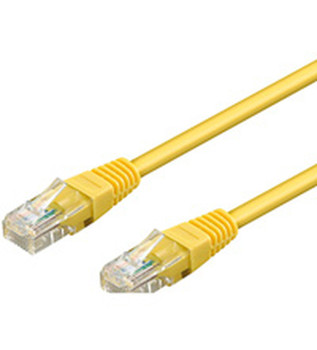 25m Patchkabel Cat5e, U/UTP, gelb, Kupferverkleidetes Aluminium (CCA), Goobay 25m Patchkabel Cat5e, U/UTP, gelb, Kupferverkleidetes Aluminium (CCA), Goobay