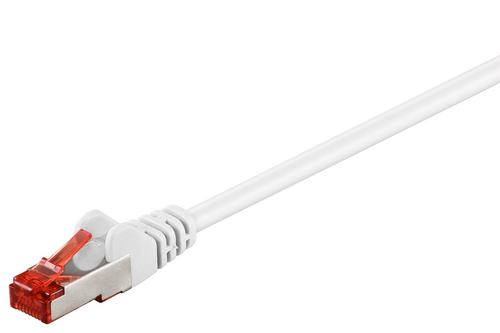 25m Patchkabel Cat6, S/FTP, weiß, Kupfer, Goobay 25m Patchkabel Cat6, S/FTP, weiß, Kupfer, Goobay