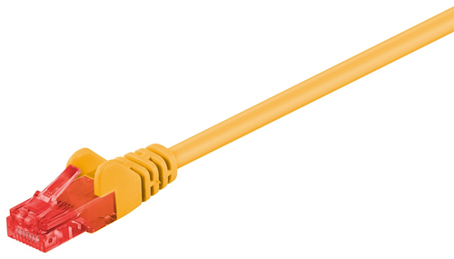 25m Patchkabel Cat6, U/UTP, gelb, Kupferverkleidetes Aluminium (CCA), Goobay 25m Patchkabel Cat6, U/UTP, gelb, Kupferverkleidetes Aluminium (CCA), Goobay