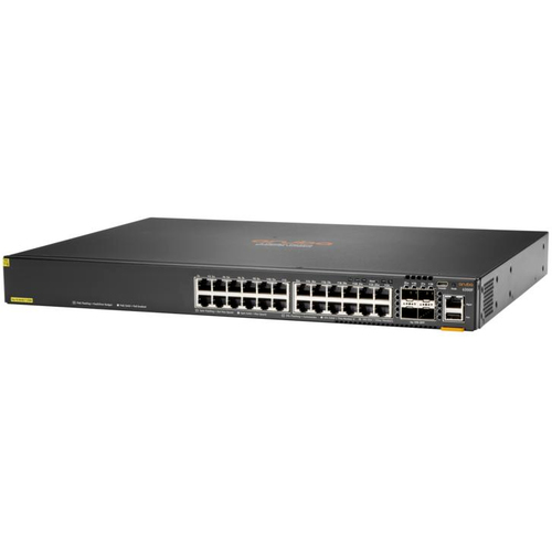 HPE CX 6200F 24G Class-4 PoE 4SFP 370W L3 Managed Switch&comma; 24x RJ-45&comma; Backplane&colon; 128 Gbit&sol;s&comma; PoE