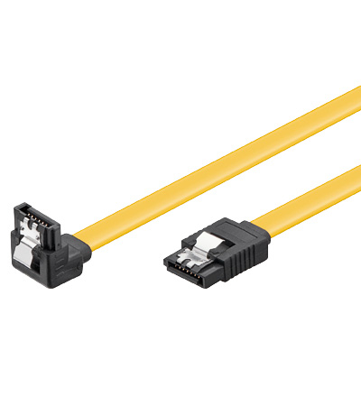 0,1m SATA III, 6Gb/s-Kabel gelb S-ATA L-Type > L-Type 90° goobay 0,1m SATA III, 6Gb/s-Kabel gelb S-ATA L-Type > L-Type 90° goobay