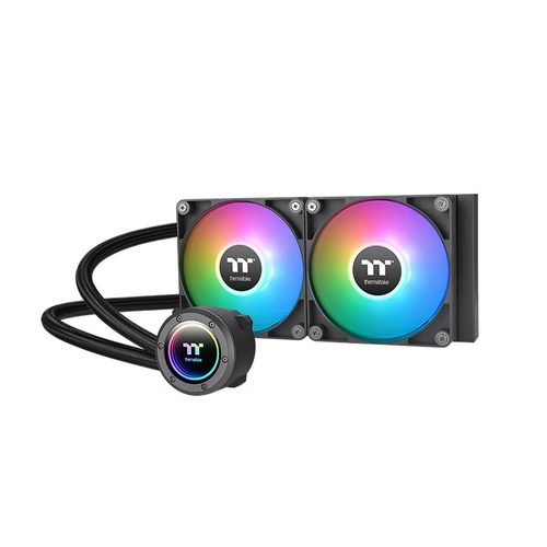 Thermaltake TT TH240 ARGB&comma; schwarz&comma; Komplett-Wasserk&uuml;hlung&comma; 1500-3300rpm&comma; 2&comma;23 mmH2O&comma; 3-polig