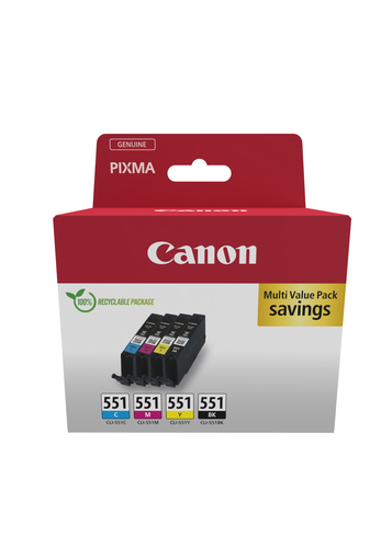 Canon 6509B015, original, schwarz, cyan, magenta, gelb Canon 6509B015, original, schwarz, cyan, magenta, gelb