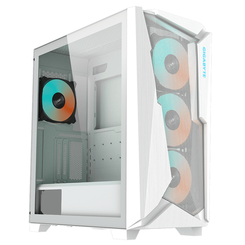 GIGABYTE C301GW, Midi Tower, weiß, Glasfenster GIGABYTE C301GW, Midi Tower, weiß, Glasfenster