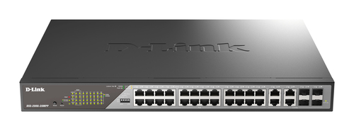 D-Link DSS-200G-28MP/E L2 Managed Switch, 24x RJ-45, Backplane: 56 Gbit/s, PoE D-Link DSS-200G-28MP/E L2 Managed Switch, 24x RJ-45, Backplane: 56 Gbit/s, PoE