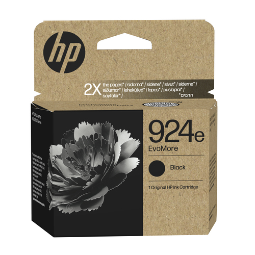 HP 924e EvoMore Black Original Ink Cartridge, original, schwarz HP 924e EvoMore Black Original Ink Cartridge, original, schwarz