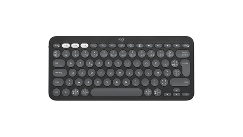 Logitech Pebble Keys 2 K380s graphit Tastatur&comma; Layout&colon; Franz&ouml;sisch&comma; Scherenschalter