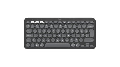 Logitech Pebble Keys 2 K380s graphit Tastatur&comma; Layout&colon; UK Englisch&comma; Scherenschalter
