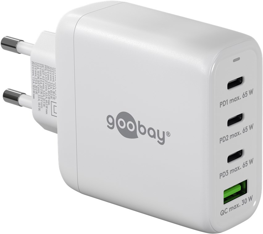 Goobay USB-C PD GaN Multiport-Schnellladegerät Goobay USB-C PD GaN Multiport-Schnellladegerät