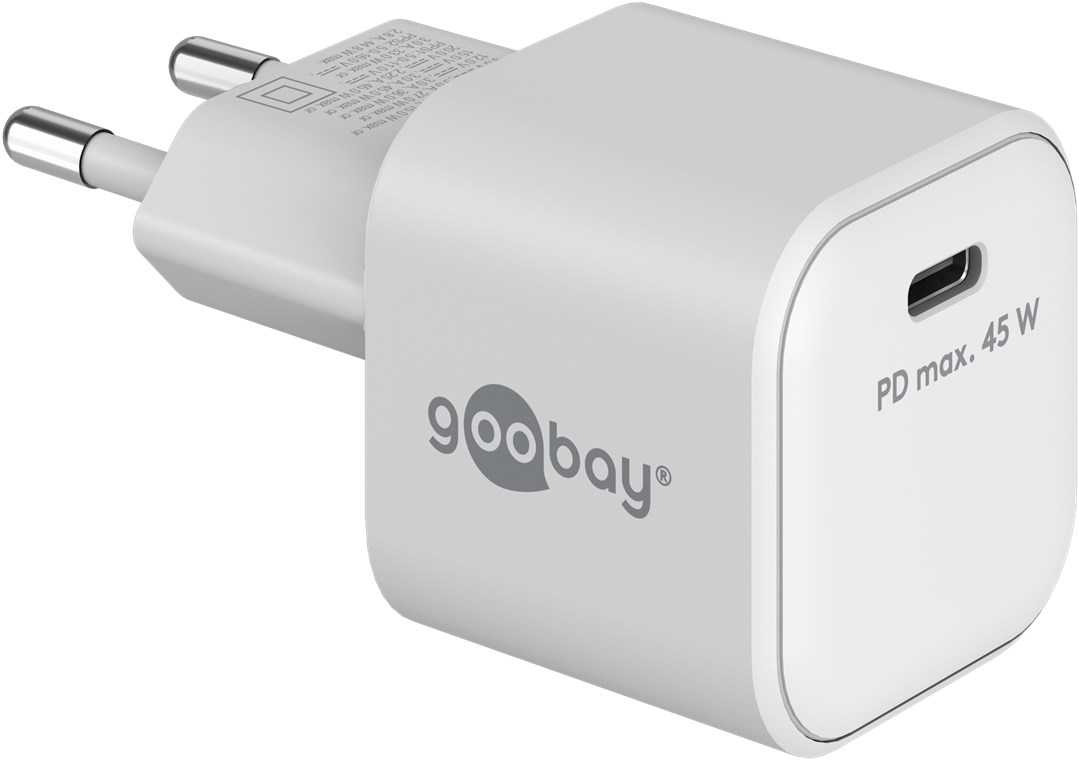 Goobay USB-C PD GaN Schnellladegerät Goobay USB-C PD GaN Schnellladegerät