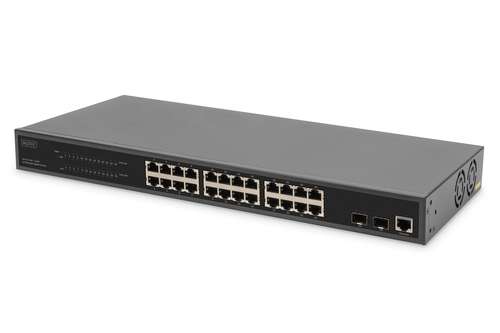 Digitus DN-95359 L2 Managed Switch&comma; 26x RJ-45&comma; Backplane&colon; 52 Gbit&sol;s&comma; PoE