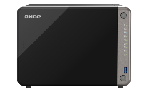 QNAP TS-AI642-8G&comma; 8 GB RAM&comma; 6x Einsch&uuml;be&comma; 2x 2&period;5 GBit&sol;s LAN&comma; Tower NAS schwarz