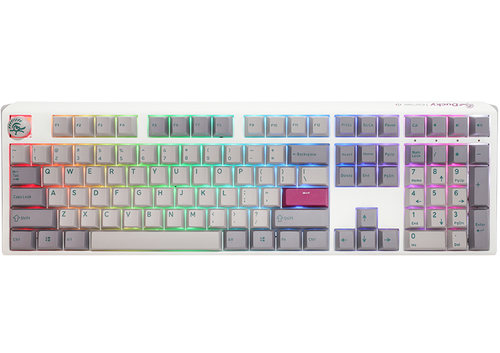 Ducky One 3 grau Tastatur&comma; Cherry MX Blue&comma; RGB