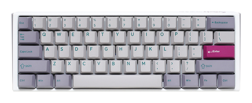 Ducky One 3 Mini grau Tastatur&comma; Layout&colon; US Englisch&comma; Cherry MX Silent Red&comma; RGB