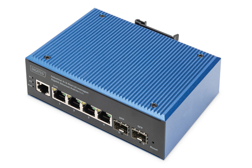 Digitus DN-651155 L2 Managed Switch, 4x RJ-45, Backplane: 1 Gbit/s, PoE Digitus DN-651155 L2 Managed Switch, 4x RJ-45, Backplane: 1 Gbit/s, PoE