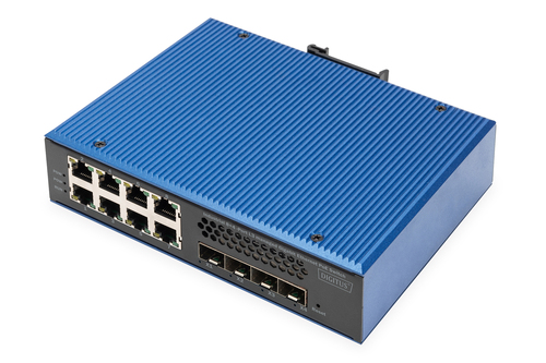 Digitus DN-651161 L2/L3 Managed Switch, 8x RJ-45, Backplane: 1 Gbit/s, PoE Digitus DN-651161 L2/L3 Managed Switch, 8x RJ-45, Backplane: 1 Gbit/s, PoE