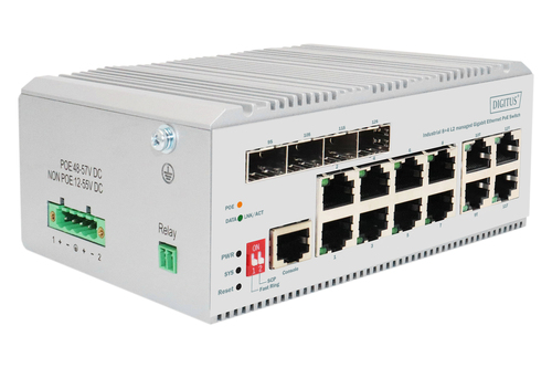 Digitus DN-651139 L2 Managed Switch&comma; 8x RJ-45&comma; Backplane&colon; 24 Gbit&sol;s