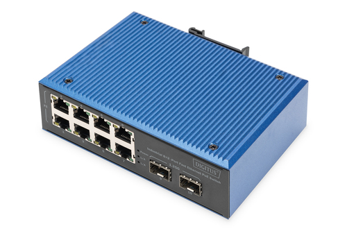 Digitus DN-651147 Unmanaged Switch&comma; 8x RJ-45&comma; Backplane&colon; 1 Gbit&sol;s&comma; PoE