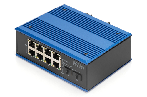 Digitus DN-651151 Unmanaged Switch&comma; 8x RJ-45&comma; Backplane&colon; 1 Gbit&sol;s&comma; PoE