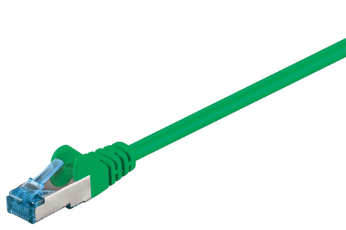 CAT 6A Patchkabel, S/FTP (PiMF), Grün CAT 6A Patchkabel, S/FTP (PiMF), Grün