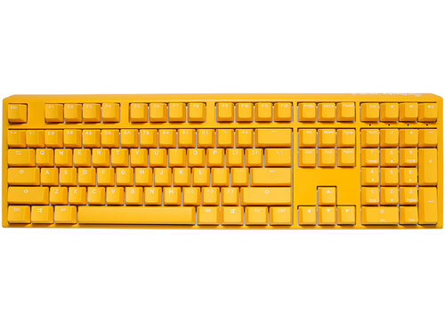 Ducky One 3 gelb Tastatur&comma; Layout&colon; Englisch&comma; Cherry MX Speed Silver&comma; RGB