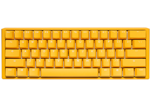 Ducky One 3 Mini Yellow Ducky gelb Tastatur&comma; Layout&colon; US Englisch&comma; Cherry MX Speed Silver&comma; RGB