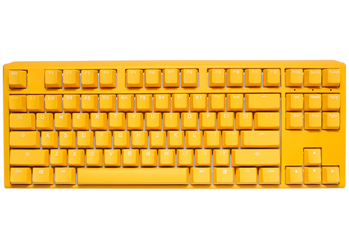 Ducky One 3 TKL gelb Tastatur&comma; Layout&colon; Englisch&comma; Cherry MX Red&comma; RGB