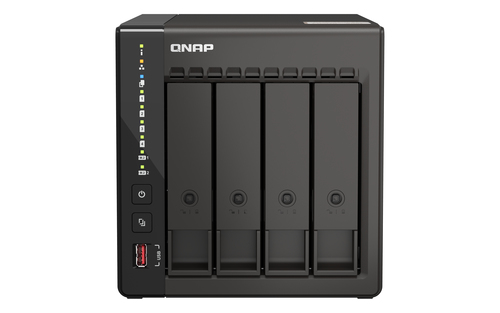 QNAP QVP-41C&comma; 8 GB RAM&comma; 4x Einsch&uuml;be&comma; 2x 1 GBit&sol;s LAN&comma; Tower NAS schwarz