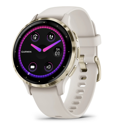 Garmin Venu 3S, elfenbein, Touchscreen, rund, Smartwatch Garmin Venu 3S, elfenbein, Touchscreen, rund, Smartwatch
