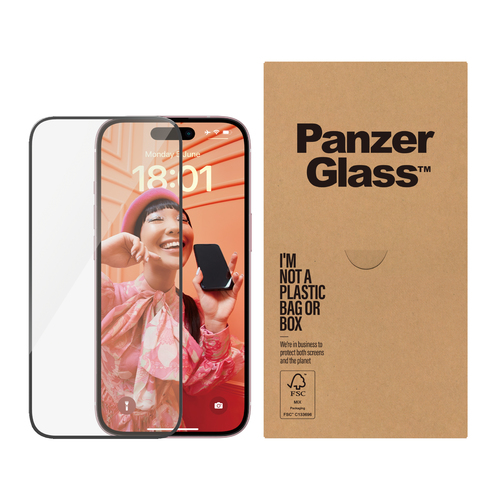PanzerGlass PanzerGlass Screen Protector iPhone 15 | Ultra-Wide Fit w. EasyAligner | Bulk PanzerGlass PanzerGlass Screen Protector iPhone 15 | Ultra-Wide Fit w. EasyAligner | Bulk