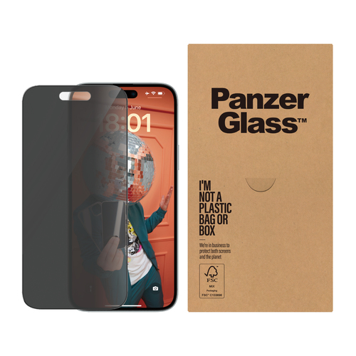 PanzerGlass PanzerGlass Privacy Displayschutz iPhone 15 Plus | Ultra-Wide Fit m. EasyAligner PanzerGlass PanzerGlass Privacy Displayschutz iPhone 15 Plus | Ultra-Wide Fit m. EasyAligner