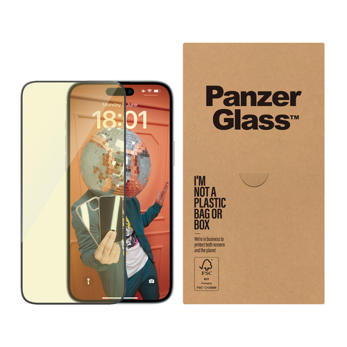 PanzerGlass PanzerGlass Eyecare Screen Protection iPhone 15 Plus &vert; Ultra-Wide Fit w&period; EasyAligner