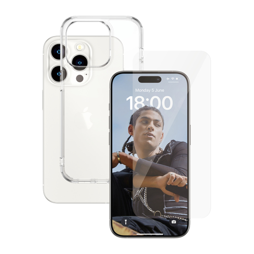 PanzerGlass SAFE&period; by PanzerGlass 2-in-1 Bundle iPhone 15 Pro &vert; BULK