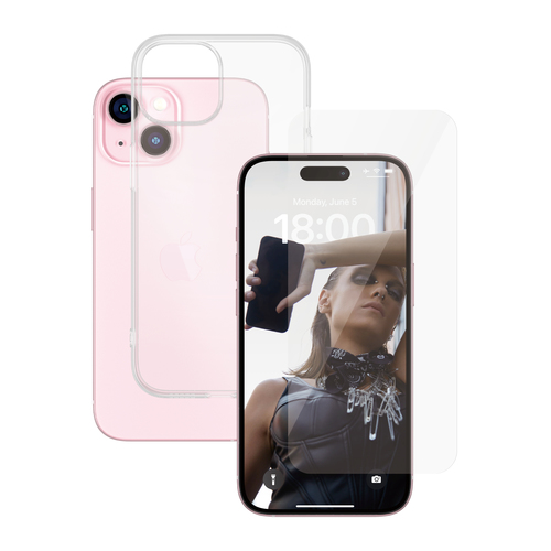 PanzerGlass SAFE&period; by PanzerGlass 2-in-1 Bundle iPhone 15 &vert; Bulk