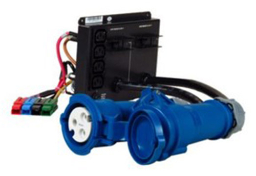 Vertiv PD2-203 Stromverteilereinheit &lpar;PDU&rpar; 5 AC-Ausg&auml;nge Schwarz&comma; Blau