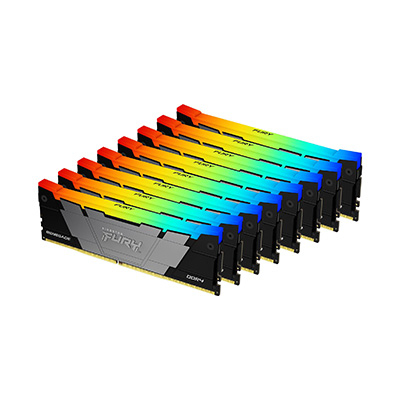 DDR4RAM 8 x 32GB DDR4-3200, Kingston Technology FURY 256GB 3200MT/s DDR4 CL16 DIMM (8er-Kit) Renegade RGB, DIMM, CL16 Kit DDR4RAM 8 x 32GB DDR4-3200, Kingston Technology FURY 256GB 3200MT/s DDR4 CL16 DIMM (8er-Kit) Renegade RGB, DIMM, CL16 Kit