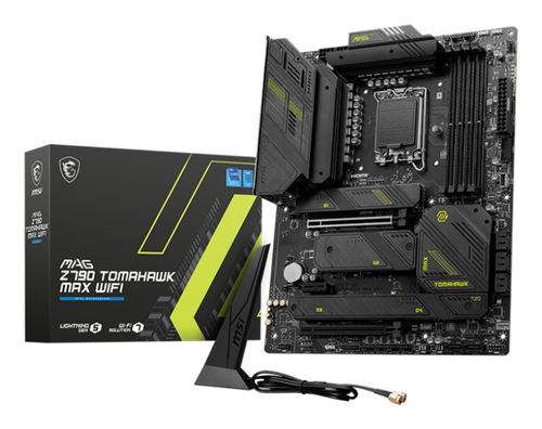 MSI Z790 TOMAHAWK MAX WIFI, ATX LGA 1700 Mainboard, 4x DDR5, max. 128 GB, 1x HDMI 2.1, 1x DisplayPort 1.4, 1x USB-C, WiFi MSI Z790 TOMAHAWK MAX WIFI, ATX LGA 1700 Mainboard, 4x DDR5, max. 128 GB, 1x HDMI 2.1, 1x DisplayPort 1.4, 1x USB-C, WiFi